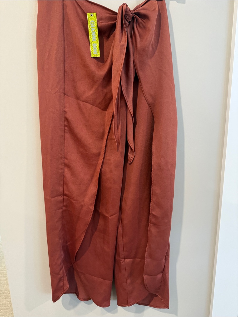 Gianni Bini NWT Tie-Front Wide Leg Pants - Rust